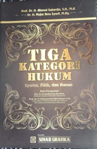 Tiga Kategori Hukum: Syariat, Fikih, dan Kanun